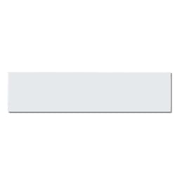 A glossy sticker, measuring 50 x 210mm, in a light shade with a smooth finish and a logo present.
