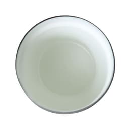 A drink bowl in a light colour with a dark rim, featuring a smooth interior and no visible logos.