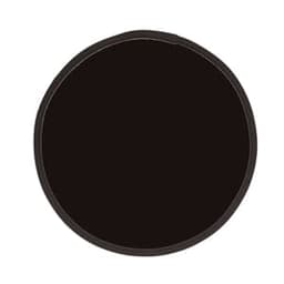 A foldable flying disc in black, featuring a circular design and an attached trim.