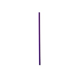 A purple stainless steel straw, featuring a smooth surface and a slight grip texture near the top.