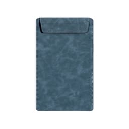 A5 magnetic clipboard in a navy blue colour with a smooth surface and stitched detailing. Includes a pocket flap.