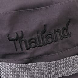 A black hat featuring a grey band and an embroidered "Thailand" detail.