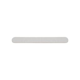 A pack of 50 wooden straight shape nail files in a light, natural wood finish.