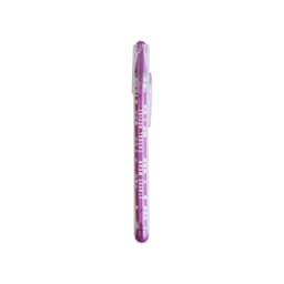 A purple Puzzle Maze Pen with a clear clip, featuring a geometric design and a branding logo.