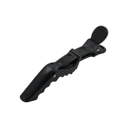 A black anti-slip positioning alligator clip with a textured grip and a secure closure mechanism.
