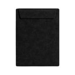 A4 Magnetic Clipboard in black with a smooth, sleek surface and a flap closure at the top.