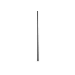 A stainless steel straw in a sleek silver finish, featuring a subtle design detail, with a logo.