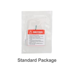 A sealed package containing a custom car air freshener with instructions. The package includes safety information.