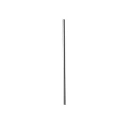 A stainless steel drinking straw with a sleek, metallic finish. Features a subtle logo detail.