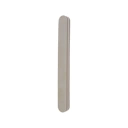 A Sponge Straight Shape Nail File in a light beige colour, featuring a smooth finish and rounded edges.