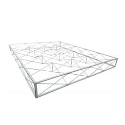 A modular display frame for a 1.5m straight pop-up display wall, featuring a white structure.