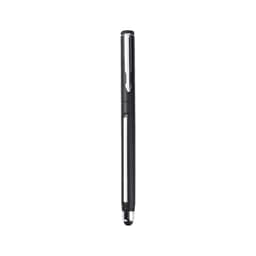 A black 2 in 1 Commercial Banner Pen with a shiny silver clip and tip. Features a logo on the barrel.