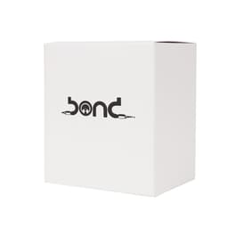 A medium square gift box in white with a logo, measuring 110 x 125 x 85mm.