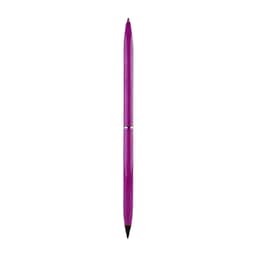 A double-ended pen featuring a purple design, with one end as a pencil and the other as a ballpoint pen.