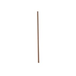 A stainless steel straw with a sleek gold finish, featuring a subtle logo. Ideal for eco-friendly drinking.