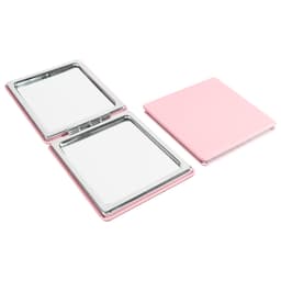 Square Compact PU Leather Cosmetic Mirror