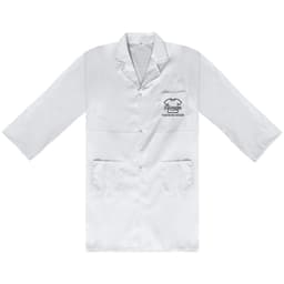Snap-Front Long Sleeve Lab Coat