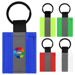 Double-Sided Reflective Keychain for Night Cycling Safety
