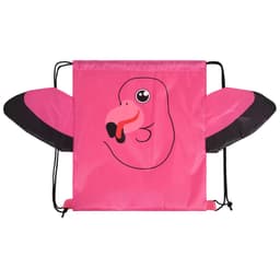 Animal Polyester Drawstring Backpack