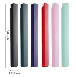 A set of reusable stainless steel chopsticks in assorted colours, displayed with a matching case for each pair.