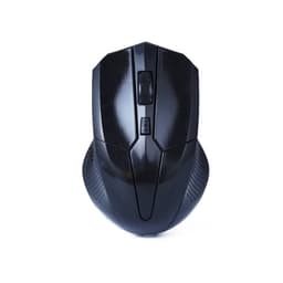 A black 2.4GHz wireless mouse with a sleek design and textured grip, featuring buttons and a scroll wheel.