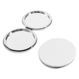 Round PU Leather Travel  Makeup Mirror