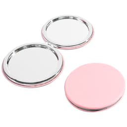 Round PU Leather Travel  Makeup Mirror