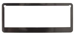 A black rectangular frame with an empty centre, featuring a simple design and smooth edges.
