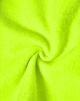 A bright yellow fabric material, displaying a swirling pattern, suitable for workwear applications.