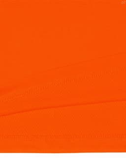 An orange bamboo charcoal vented short-sleeve polo shirt with a textured fabric. It features a logo.