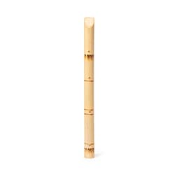 A bamboo drink straw with a natural finish and a smooth surface. It features multiple segments resembling bamboo joints.