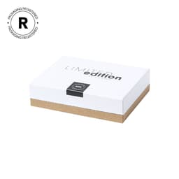 A white box with a kraft base featuring the words "Limited Edition" prominently displayed. The box has a logo on it.