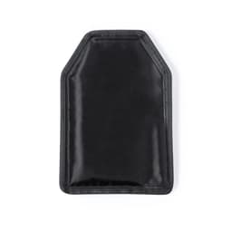 A drink bottle cooler in black, featuring a sleek, modern design with an unspecified logo.