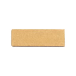 A rectangular magnet in a natural brown colour with rounded edges and a smooth surface.