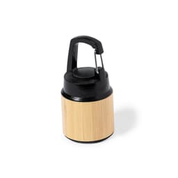 A black and bamboo Gus Torch, featuring a handle and a sleek design, suitable for keyrings and tools.