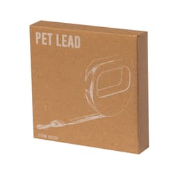 A brown box containing the Ivare Pet Lead, featuring a simple illustration of the lead on the packaging.