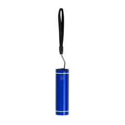 A blue torches keyring with a sleek cylindrical shape and a black strap for easy attachment.
