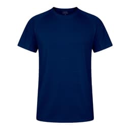 A navy blue Kannur T-Shirt with short sleeves and a rounded neckline, featuring a logo on the front.