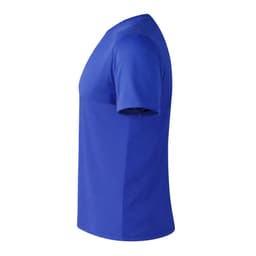 A blue Ulken T-shirt with short sleeves and a slightly fitted silhouette, featuring a logo on the front.