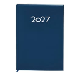 A diary in navy blue featuring a smooth cover and the year "2027" displayed on the front.