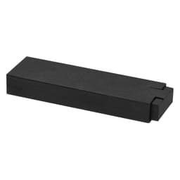 A sleek black gift box designed to hold metal pens, featuring a minimalist design and a secure closure.