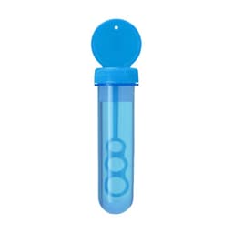 A blue drink bottle with a rounded lid and three circular cutouts in the body, featuring a logo.