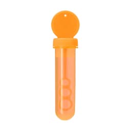 An orange drink bottle with a screw-on lid and a circular opening at the top, featuring a logo on its side.