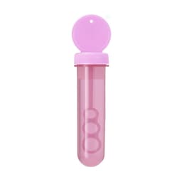 A pink novelty drink bottle with a secure lid and a circular design on the body. Features a logo on the cap.
