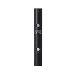 A black torch featuring two buttons and a branding logo, designed for keyring attachment.