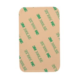 A rectangular adhesive patch with a beige surface and green 3M branding.