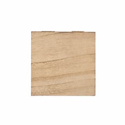 A natural wood gift box with a textured finish and a hinged lid, showcasing a light brown colour.