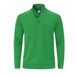 A green Brewer Hoodie with a half-zip collar and long sleeves. Features a logo on the chest.