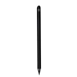 A black grey-lead pencil with a smooth finish and a branding logo on the top.