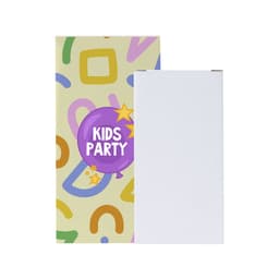 A box of coloured pencils with a playful design featuring various shapes and vibrant colours. It includes a logo or branding.